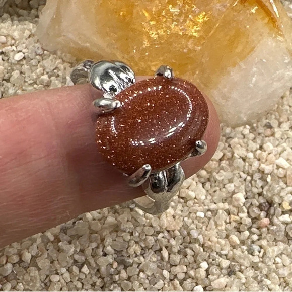 Sunstone Victorian silver ring/manifesting confidence in the future - Picture 2 of 7